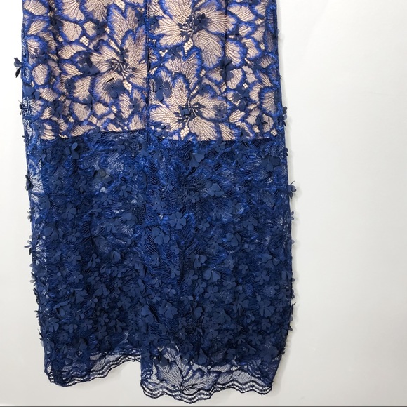 ๐ฆ๐ NWT FOXIEDOX x ANTHROPOLOGIE | Elegant Deep Blue Lace Dress - Picture 14 of 16
